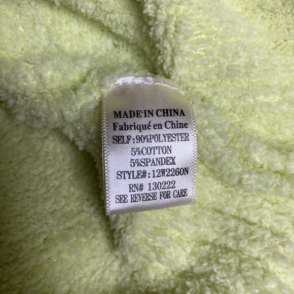 NEW IN Cropped Sweater Soft Knit Oversized Long Sleeve Relaxed Womens M Yellow - Picture 9 of 10